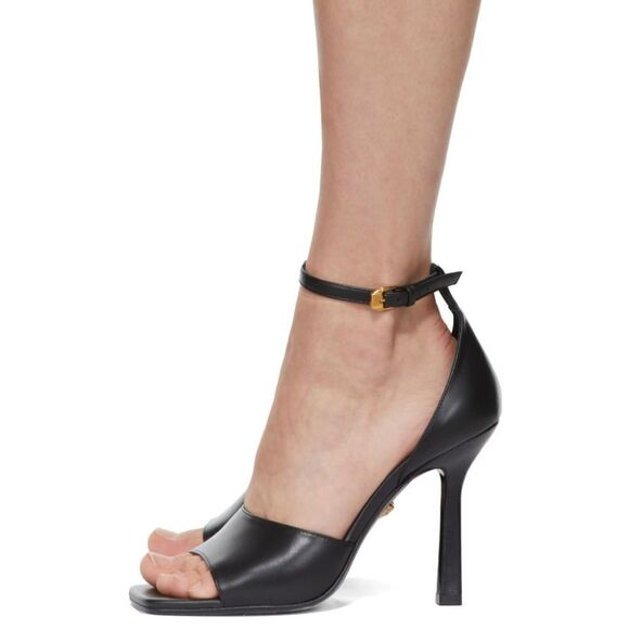 VERSACE Black Medusa Heeled Sandals size 36.5 - Picture 1 of 12